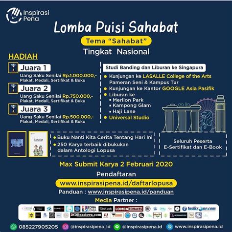 Peran sahabat dalam kehidupan adalah hal yang begitu istimewa. Lomba Puisi Tema Sahabat by Inspirasi Pena - PORTAL ...