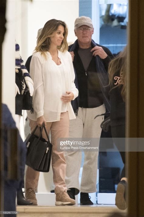 Richard Gere And His Wife Alejandra Silva Who Is Pregnant Are Seen