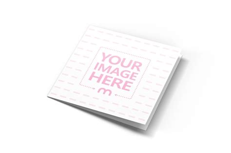Download Square Brochure Cover Mockup Generator - Mediamodifier