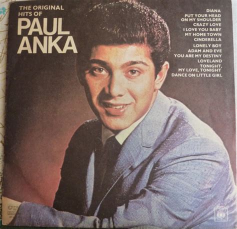 Paul Anka The Original Hits Of Paul Anka 1982 Yellow Labels Vinyl Discogs