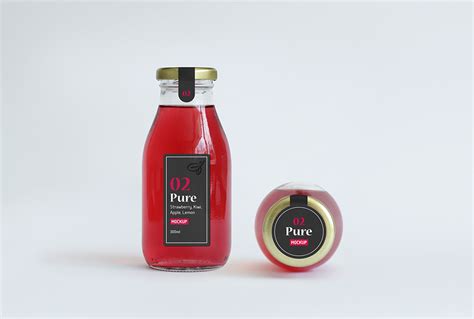 Juice Bottle Packaging Free Mockup » Design a Lot