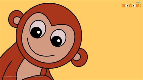 Monkey Yellow Desktop Wallpapers For Kids Mocomi Monkey Wallpaper