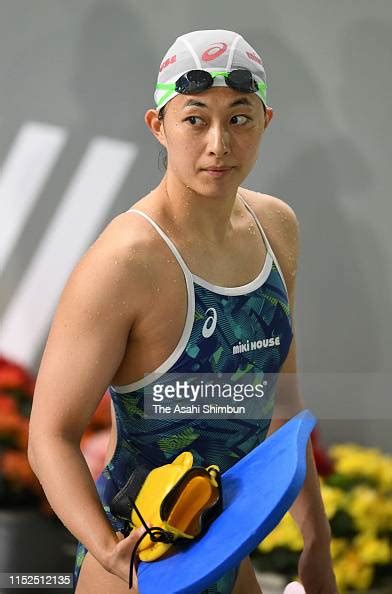 Satomi Suzuki Is Seen Ahead Of The Swimming Japan Open At The Tokyo