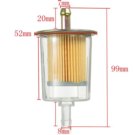 New 8mm 38 Inch Pipe Line Fuel Filter Inline Oil Gas Petrol Motorcycle