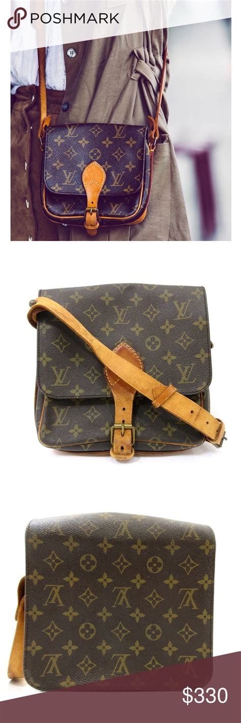 Auth Louis Vuitton Cartouchiere Mm Crossbody Bag Louis Vuitton Bags