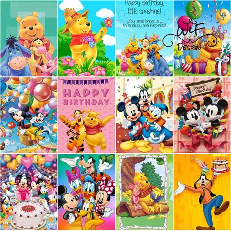 Disney Winnie The Pooh Diamond Painting 5D DIY Cross Stitch Mosaic