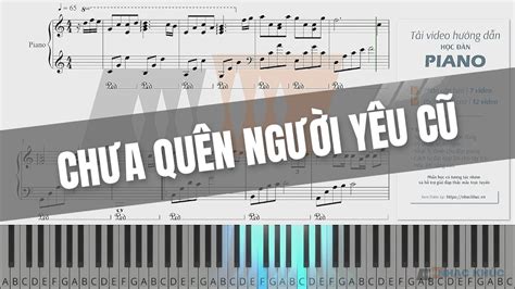 CHƯA QUÊN NGƯỜI YÊU CŨ piano sheetmusic YouTube