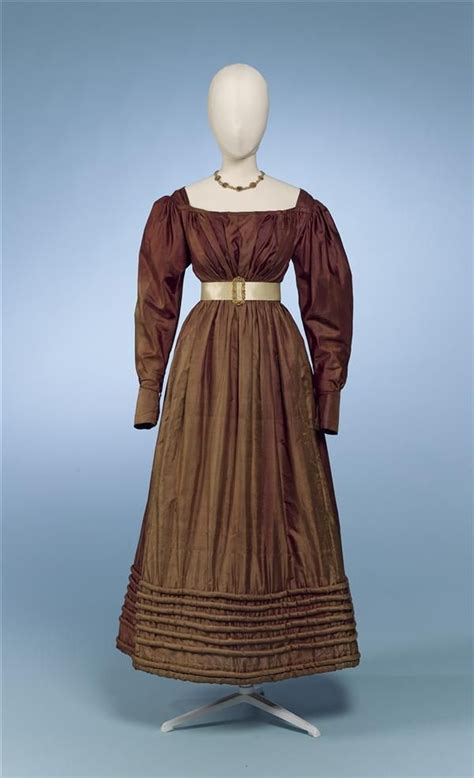 Gown Of Russet Silk 1826 1830 Gemeentemuseum Den Haag Ladies Day