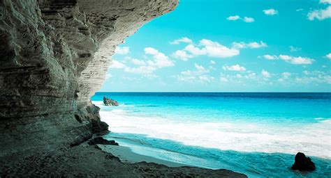Blue Sea Cave Hd Nature 4k Wallpapers Images