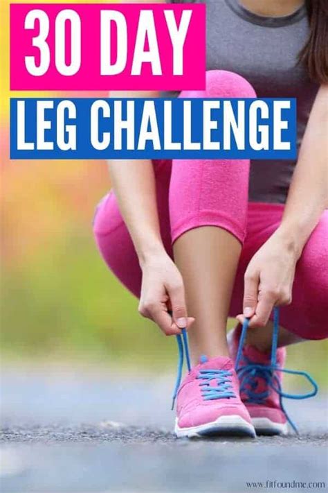 30 Day Leg Challenge For Slimming Thighs Fit Found Me