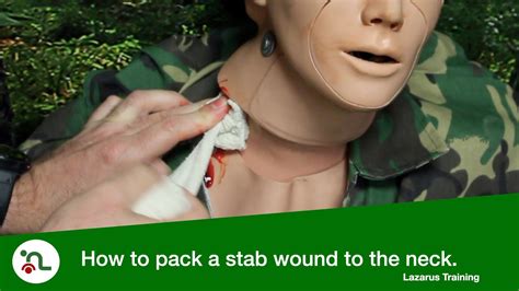 How To Pack A Wound To The Neck Basic Instruction For First Aiders