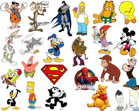 Top 25 Most Popular Cartoon Characters Time 1075 Fm