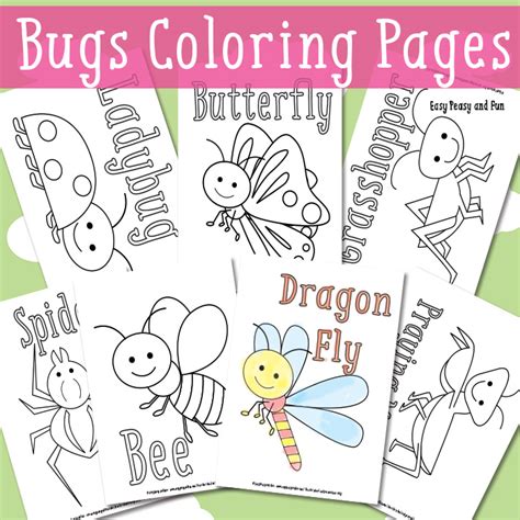 400x300 little bugs coloring pages for kids. Tots and Me... Growing Up Together: Littles Learning Link ...