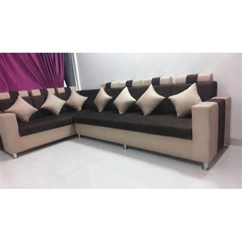 These designs are getting popular and comes in various configurations to fit your needs and desires. Pooja Furniture Wooden 7 Seater L Shaped Sofa Set, Rs ...