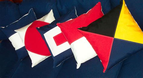 Signal Flag A Z Alphabet Pillows Boatiqueusa