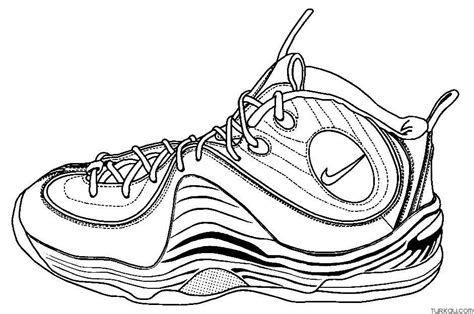 Nike Shoes Coloring Page