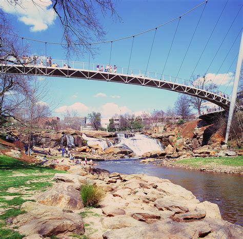 Liberty Bridge In Falls Park Greenville South Carolina A Photo On
