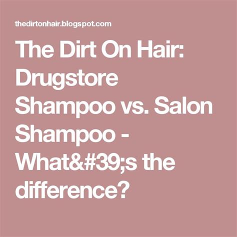 Drugstore Shampoo Vs Salon Shampoo Whats The Difference