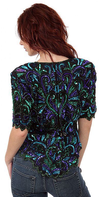 Fully Sequined Beaded Blouse 4364