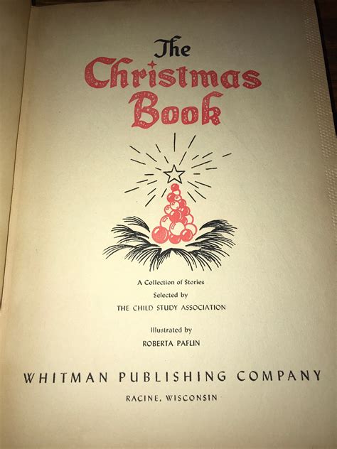 Vintage 1954 Childrens Christmas Book The A Christmas Book Vintage