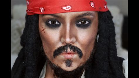 Captain Jack Sparrow Makeup Tutorial And Transformation Brianna Fox