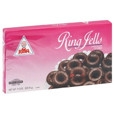 Joyva Chocolate Covered Jelly Rings 9 Oz Pack Of 12