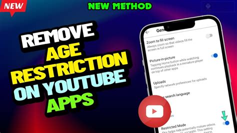 How To Remove Age Restriction On Youtube Apps Youtube