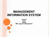 Role Of It Management Information System Photos