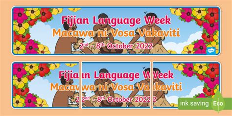 Fijian Language Week Banner Teacher Made Twinkl