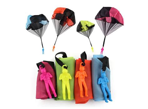 Hand Throwing Mini Play Soldier Parachute Toys For Kids Outdoor Fun