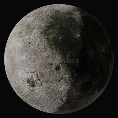 La Luna Es El Satélite De La Tierra Aislado Foto De Archivo Imagen De