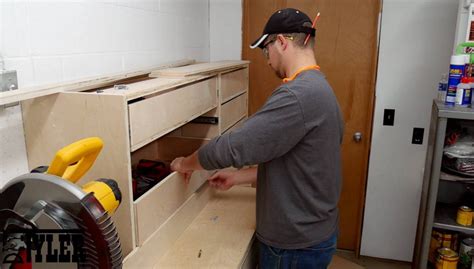Miter Saw Station Part 2 Drawers Fence Dust Collection Diytyler