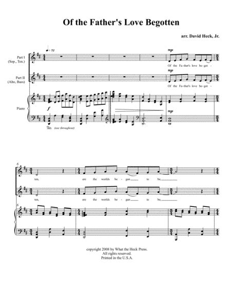 of the father s love begotten by traditional 4 part digital sheet music sheet music plus