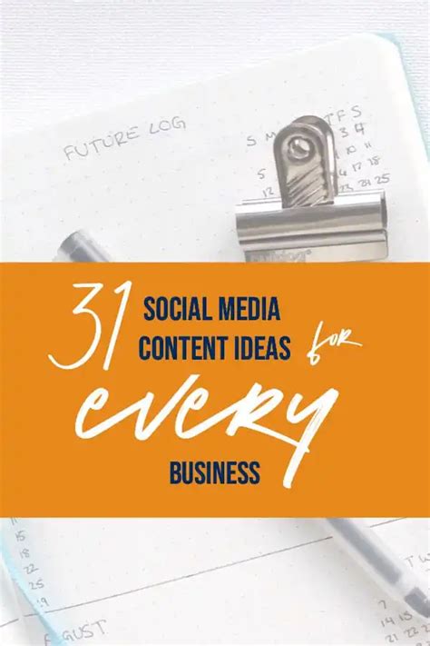 31 Social Media Content Ideas For Every Entrepeneur Social Success