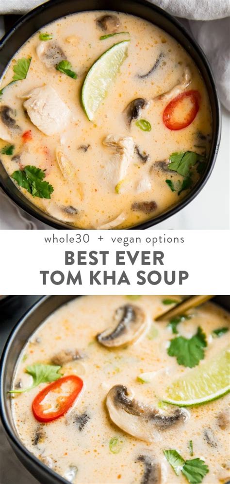 So tom kha gai means chicken galangal soup. Best Ever Tom Kha Gai Soup (Thai Coconut Chicken Soup ...