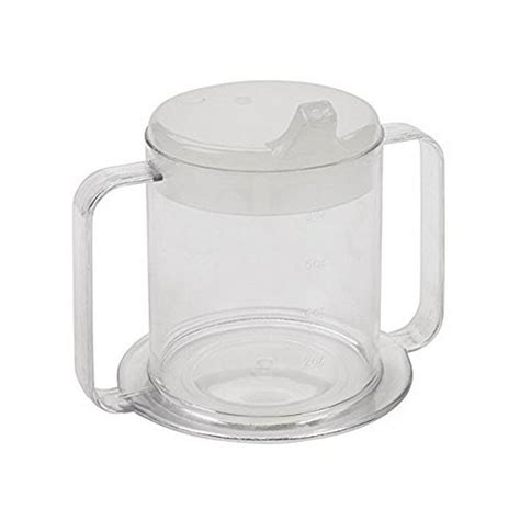 Independence 2 Handle Plastic Mug With 2 Style Lids Lightweight Drinking Cup With Easy To Grasp