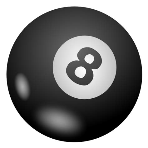 Vector drawing of pool ball 8 | Free SVG png image