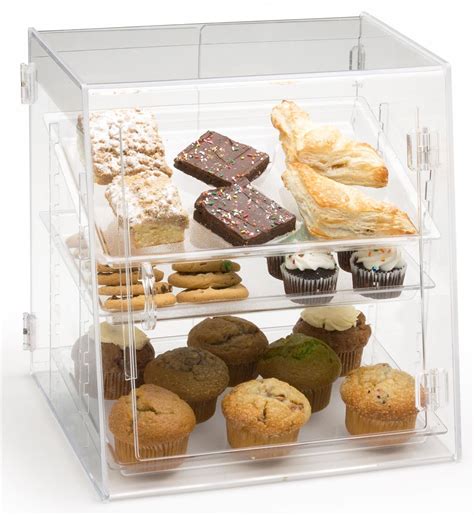 Front And Rear Loading Bakery Display Removable Trays