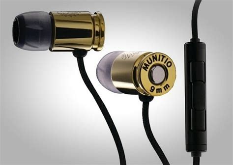 Nine Millimeter Earphones Gold