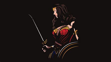 Hd Wallpaper Wonder Woman Justice League Dc Comics Minimal 5k