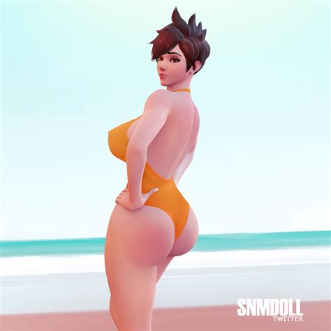 Rule 34 3d Bikini Looking At Viewer Overwatch Pose Posing Round Ass Snmdoll Tracer 3650746