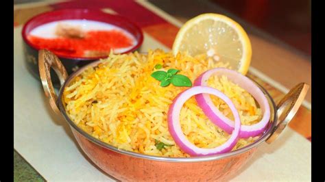 Hyderabad is famous for its style of biryani, which traditionally involves a layer of raw meat and gravy that cooks the rice as it steams in a tightly sealed. How to make Quick Plain Biryani Recipe | Indian Spicy Rice ...