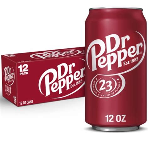 Dr Pepper Soda Cans 12 Cans 12 Fl Oz Frys Food Stores