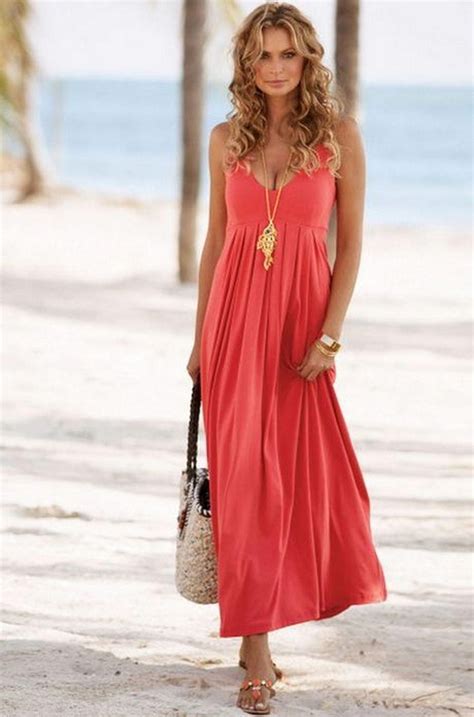 Summerweddingguestdresses Casual Dresses Coral Maxi Dresses Beach