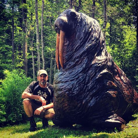 Life Sized Walrus I Carved 7 Feet X 11 Feet Rpics