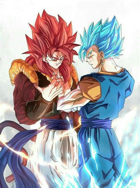 The gt perfect files describes ssj4 gogeta as being many tens of times stronger than ssj4 goku is, so that's about all we have associated with it. Gogeta SSJ4 and Vegito SSJB | Dragon ball, Dragon ball z ...