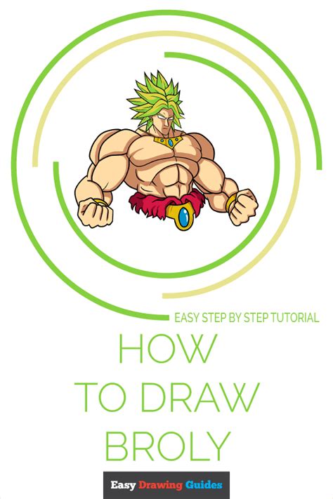 How To Draw Broly Really Easy Drawing Tutorial