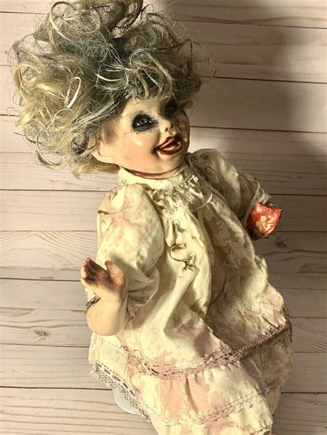 Ooak Creepy Horror Doll 14 Dead Doll Girl Porcelain Etsy