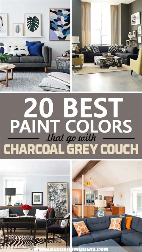 What Colors Go With Charcoal Grey Couch 20 Best Ideas