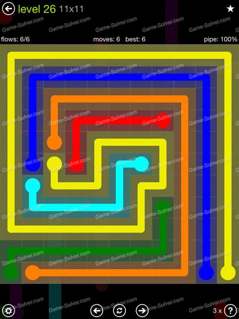 Flow Extreme Pack 11x11 Level 26 Game Solver
